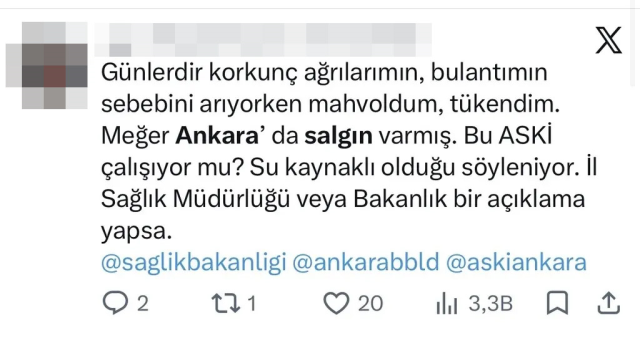 Ankara'da salgın paniği! Gözlerin çevrildiği Yavaş cephesi sessizliğini bozdu