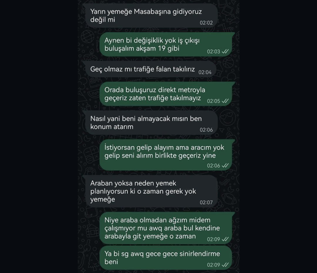 Buluşacağı erkekle ilgili gerçeği öğrenen kadından tepki çeken hareket