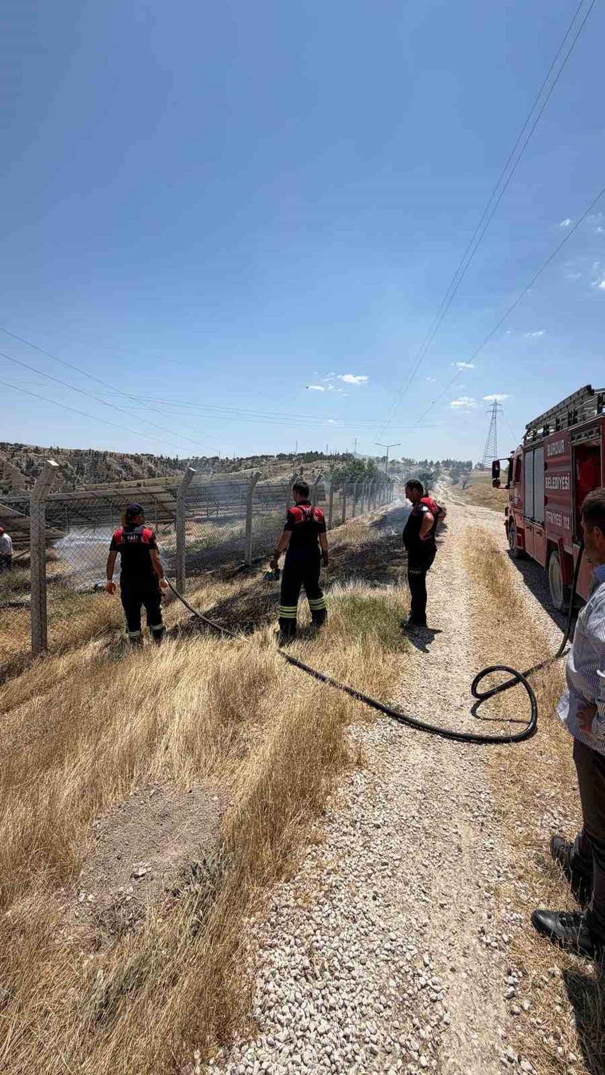 Burdur\'da Güneş Enerji Santralinde Yangın