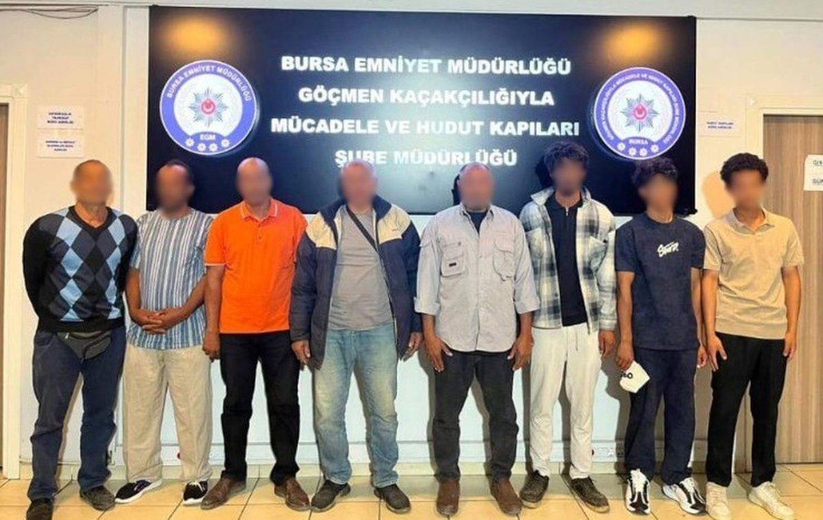 Bursa\'da Düzensiz Göç Operasyonu