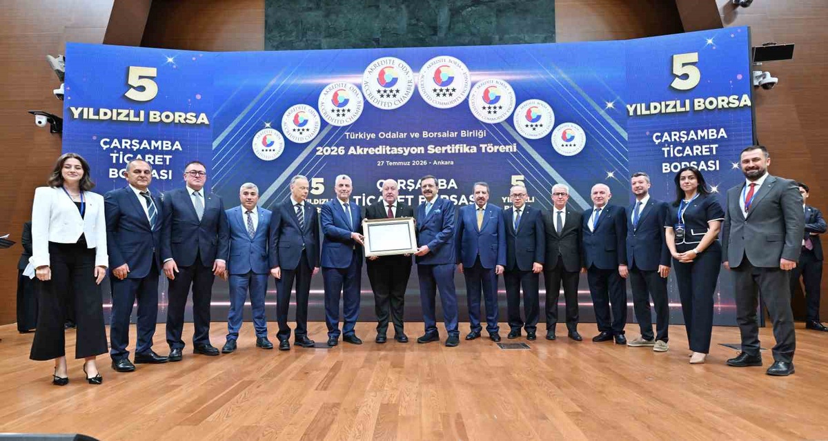 Çarşamba Ticaret Borsası’na 5 Yıldızlı Statü