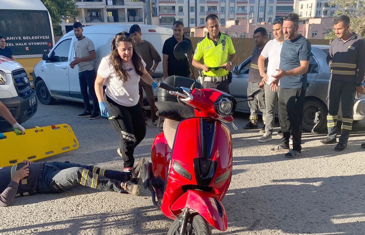 İslahiye\'de Motosiklet Kazası: 1 Yaralı