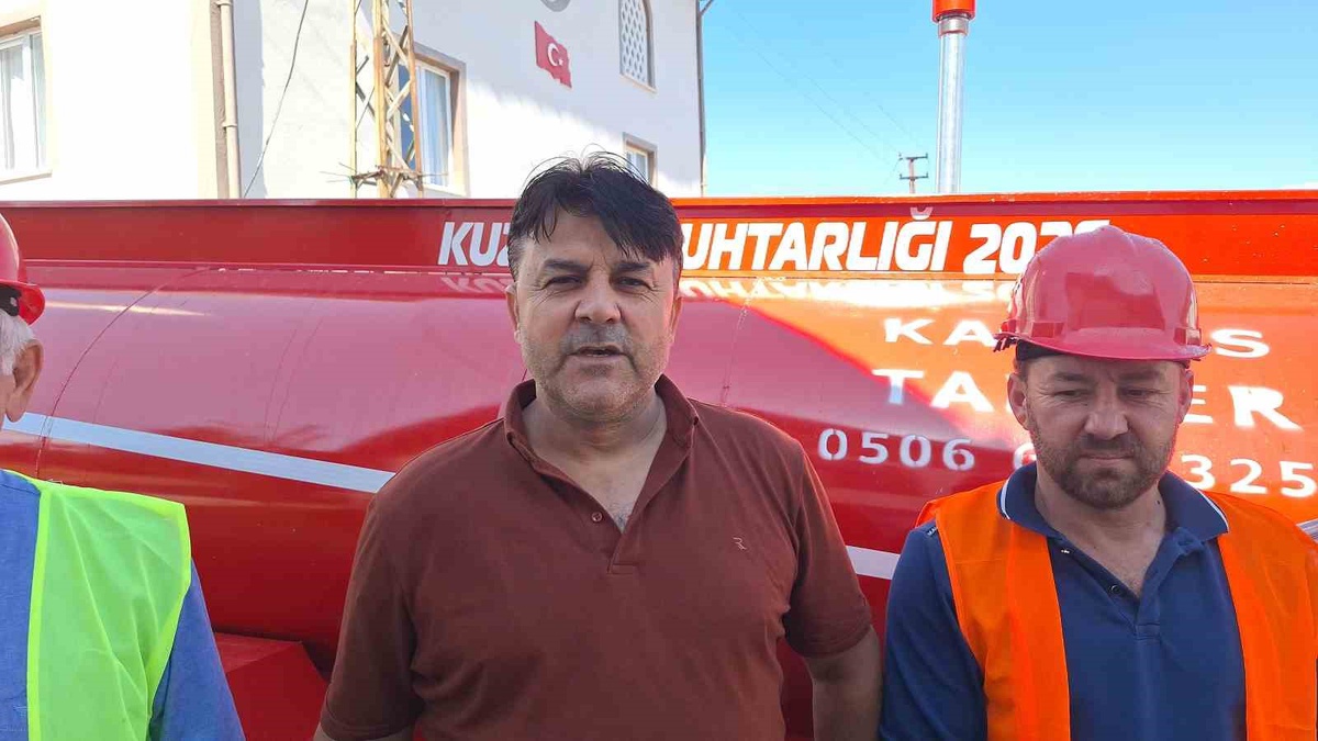 Kuzköy\'e Yangın Söndürme Tankeri Bağışı