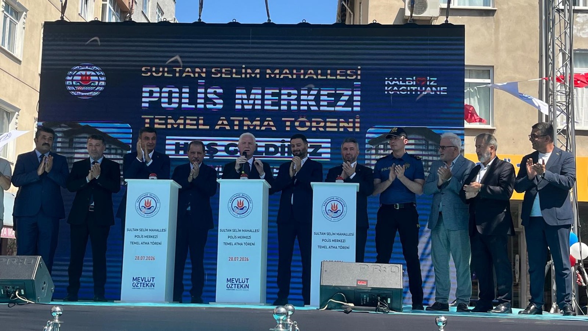 Kağıthane\'de yeni polis merkezinin temeli atıldı