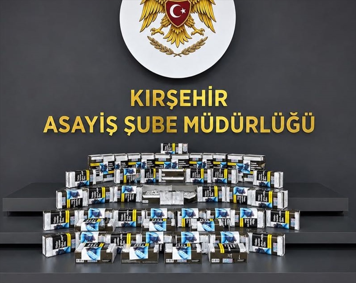 Kırşehir\'de 460 Paket Doldurulmuş Makaron Ele Geçirildi