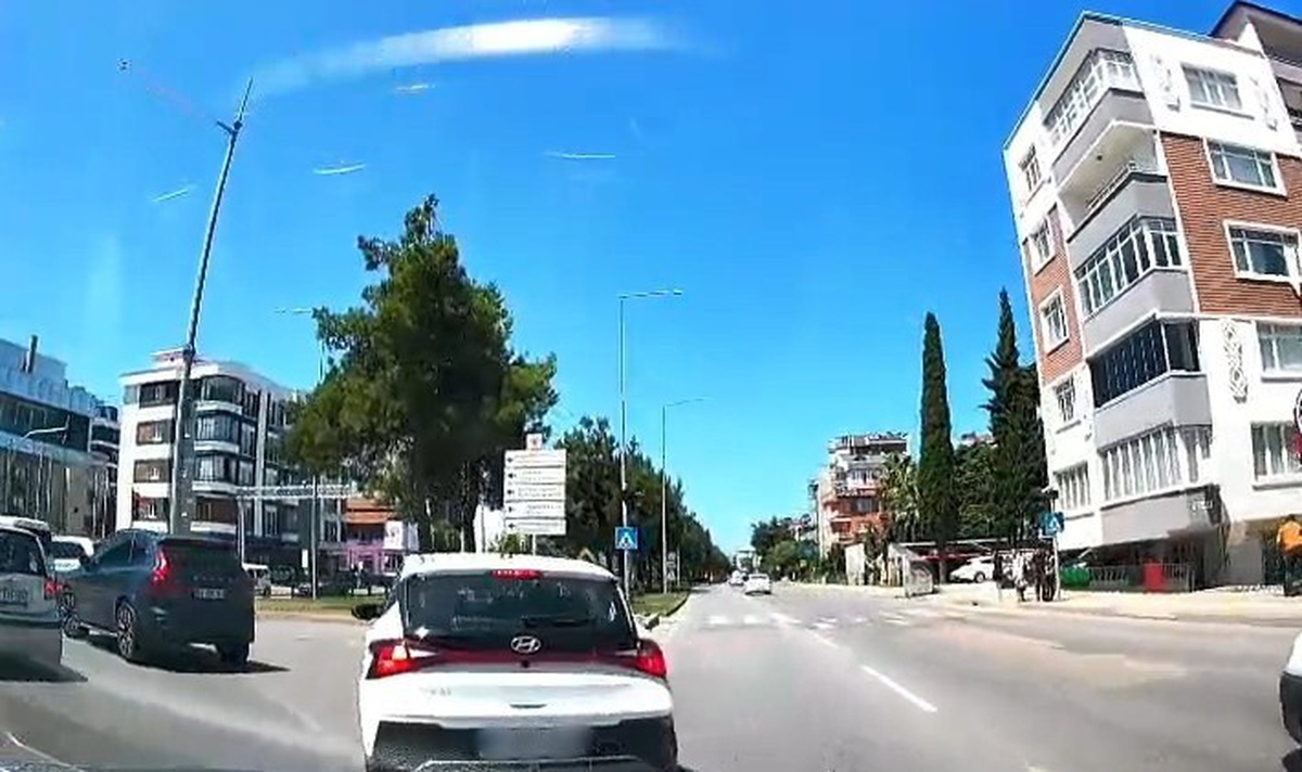 Samsun\'da Trafikte Tehlikeli Manevra