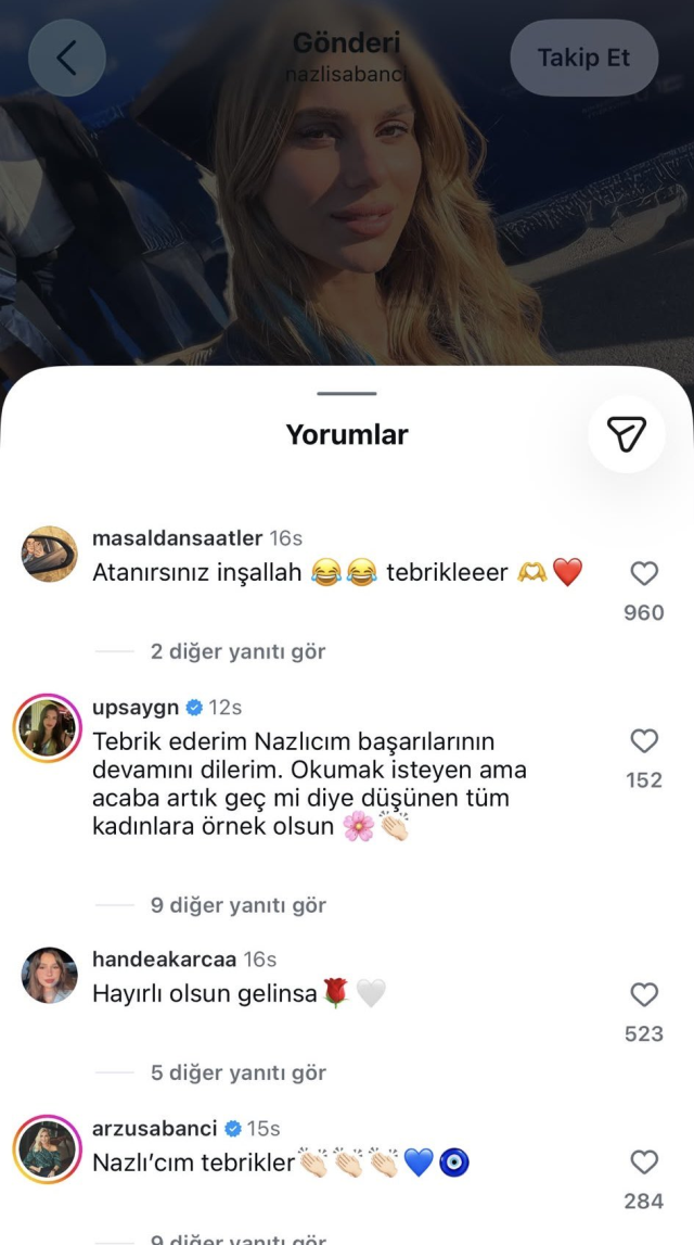 Hacı Sabancı'nın karısıyla fotoğrafına eski aşkı kayıtsız kalamadı