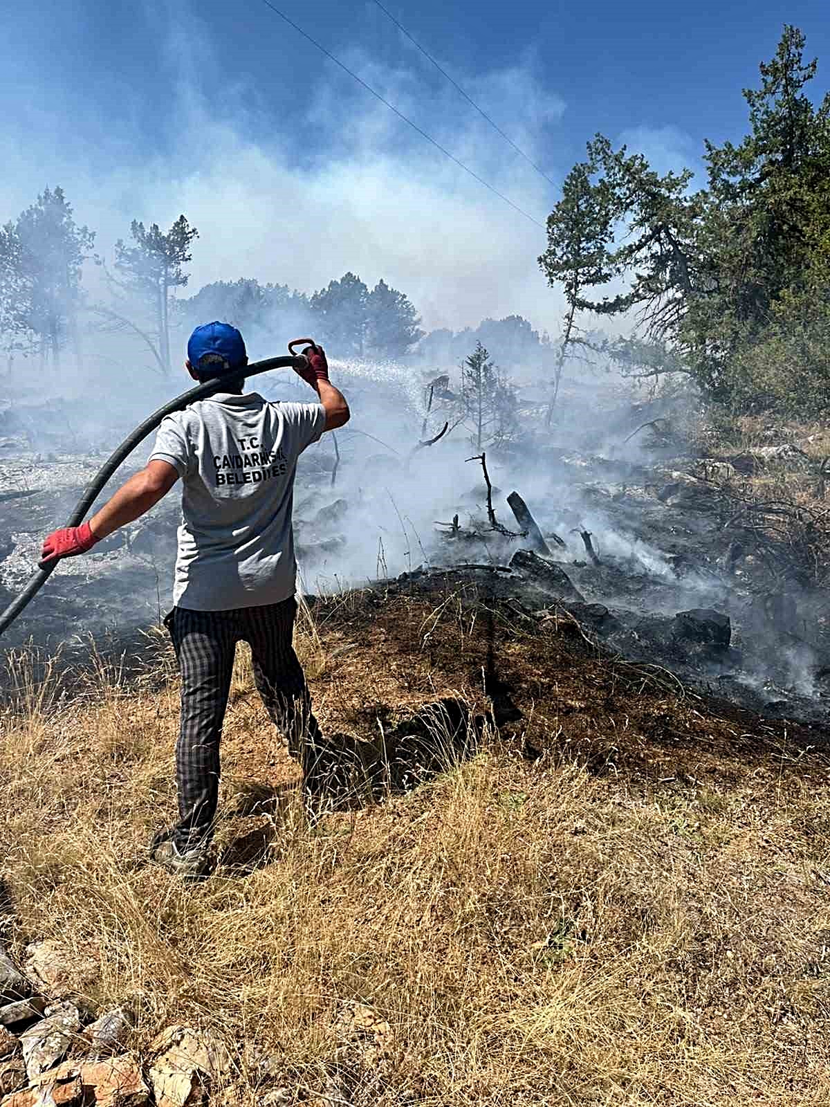 Kütahya’da orman yangını: Ekipler havadan ve karadan müdahale ediyor