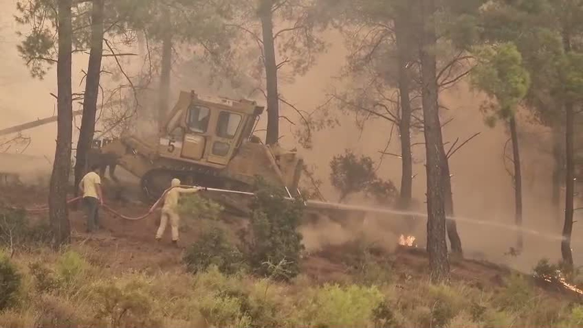 Seydikemer\'de Zirai Yangın: 335 Ev Boşaltıldı