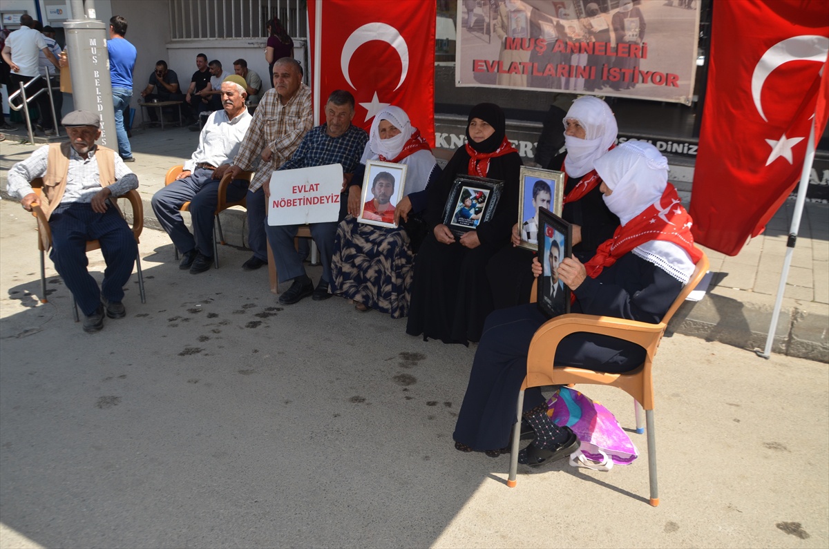 Muş\'ta Ailelerin Kaçırılan Çocuklar için Eylemi Devam Ediyor