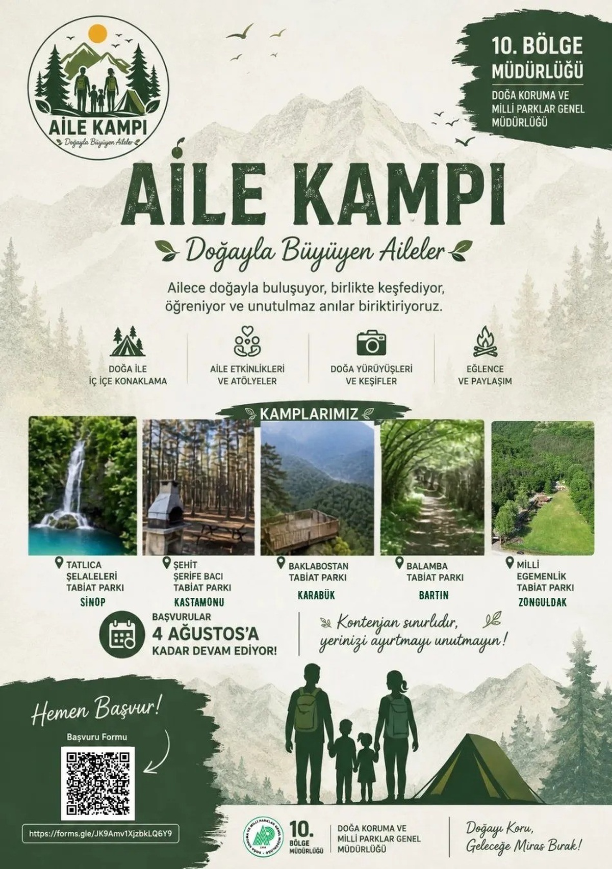 Sinop’ta ’Aile Kampı’ için geri sayım başladı