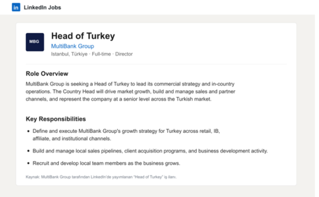 SPK’nın erişime engellediği MultiBank, farklı adresle Türkiye’de reklam veriyor