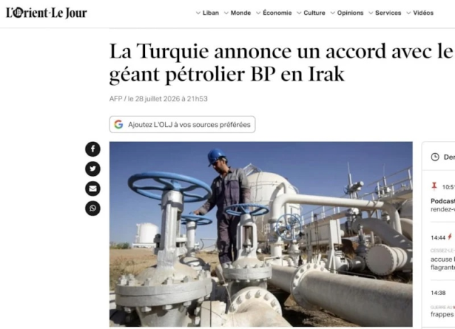 Tarihi anlaşma dünya basınında: Türkiye Kerkük'e geri döndü