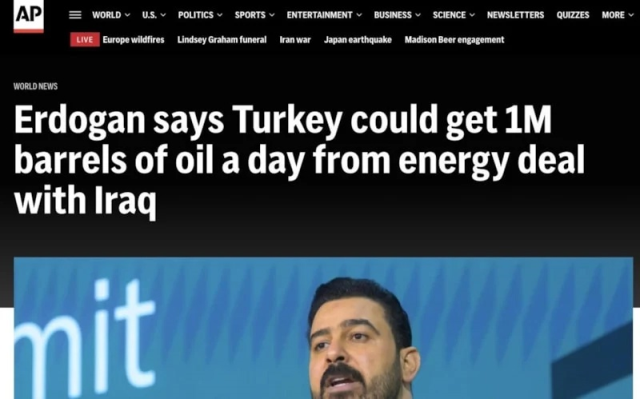 Tarihi anlaşma dünya basınında: Türkiye Kerkük'e geri döndü