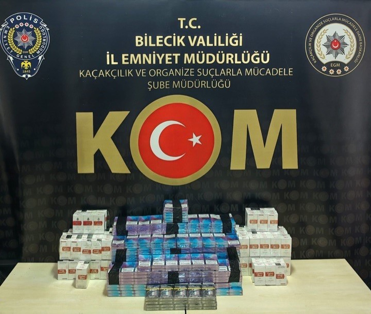 Bilecik\'te 590 Paket Kaçak Sigara Ele Geçirildi