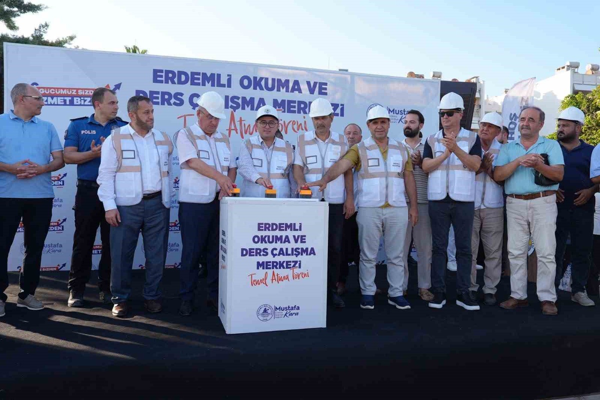 Erdemli Okuma ve Ders Çalışma Merkezi’nin temeli atıldı