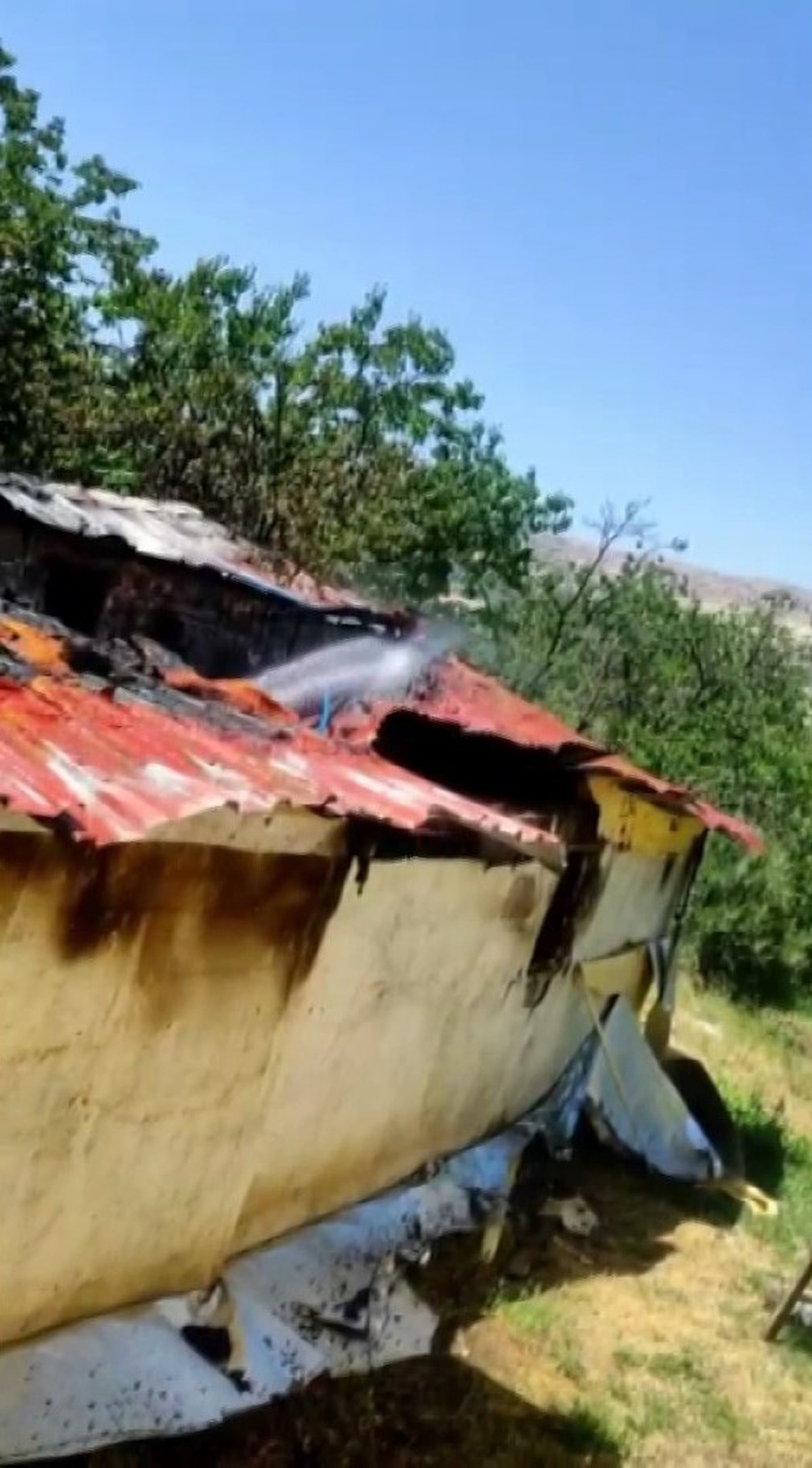 Malatya\'da Tavuk Çiftliğinde Yangın