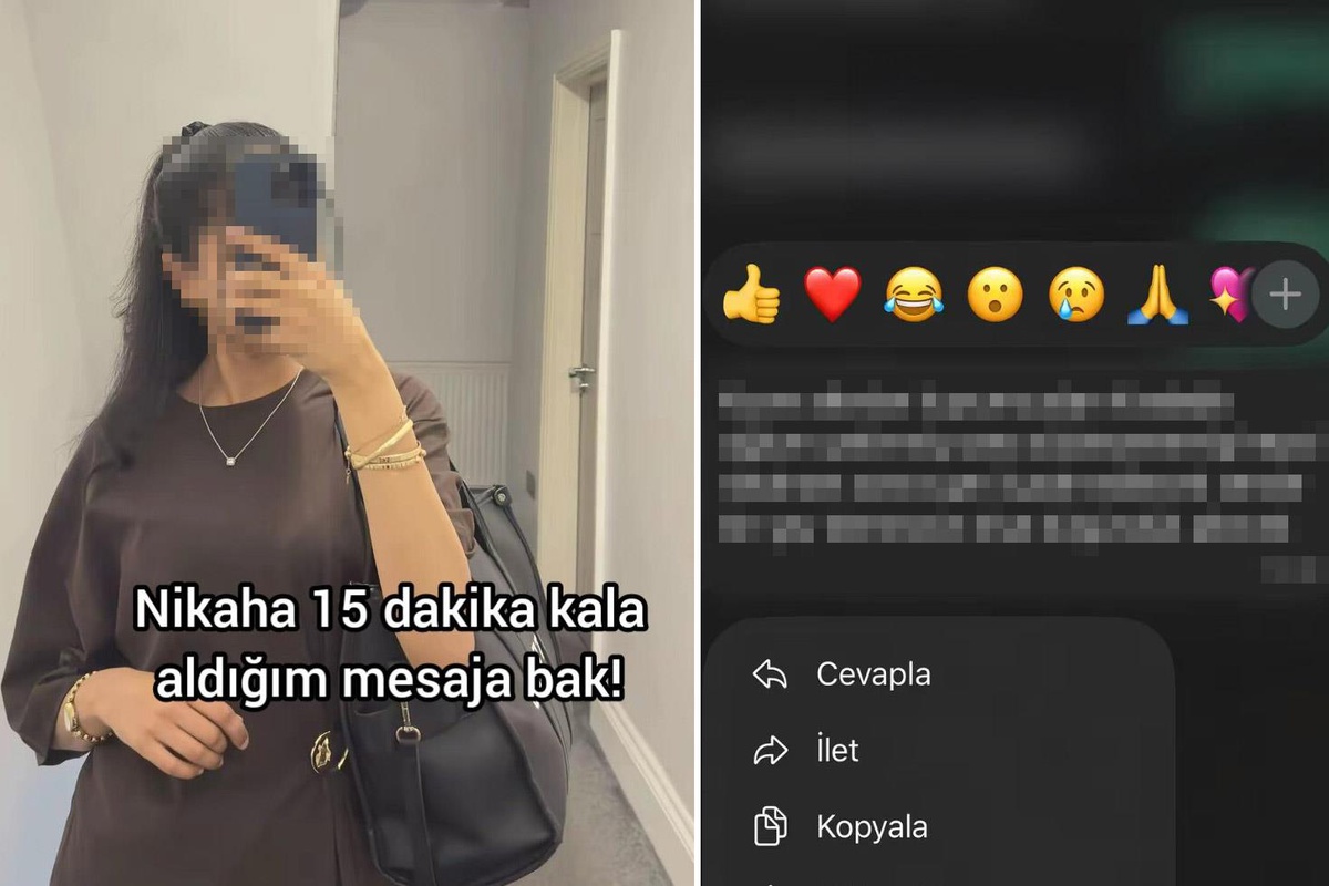 Nikahına 15 dakika kala kayınpederinden gelen mesajla şoke oldu
