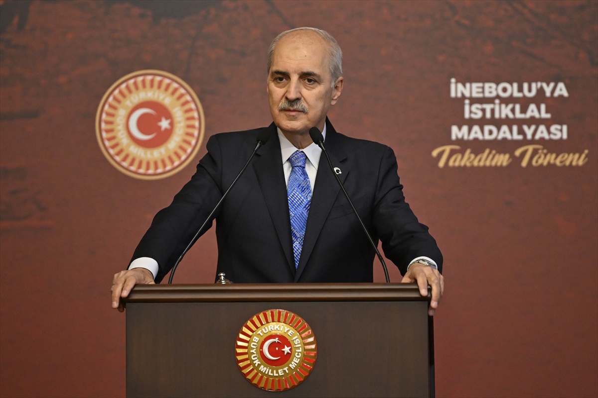 TBMM Başkanı Kurtulmuş, İnebolu\'ya İstiklal Madalyası Takdim Töreni\'nde konuştu:
