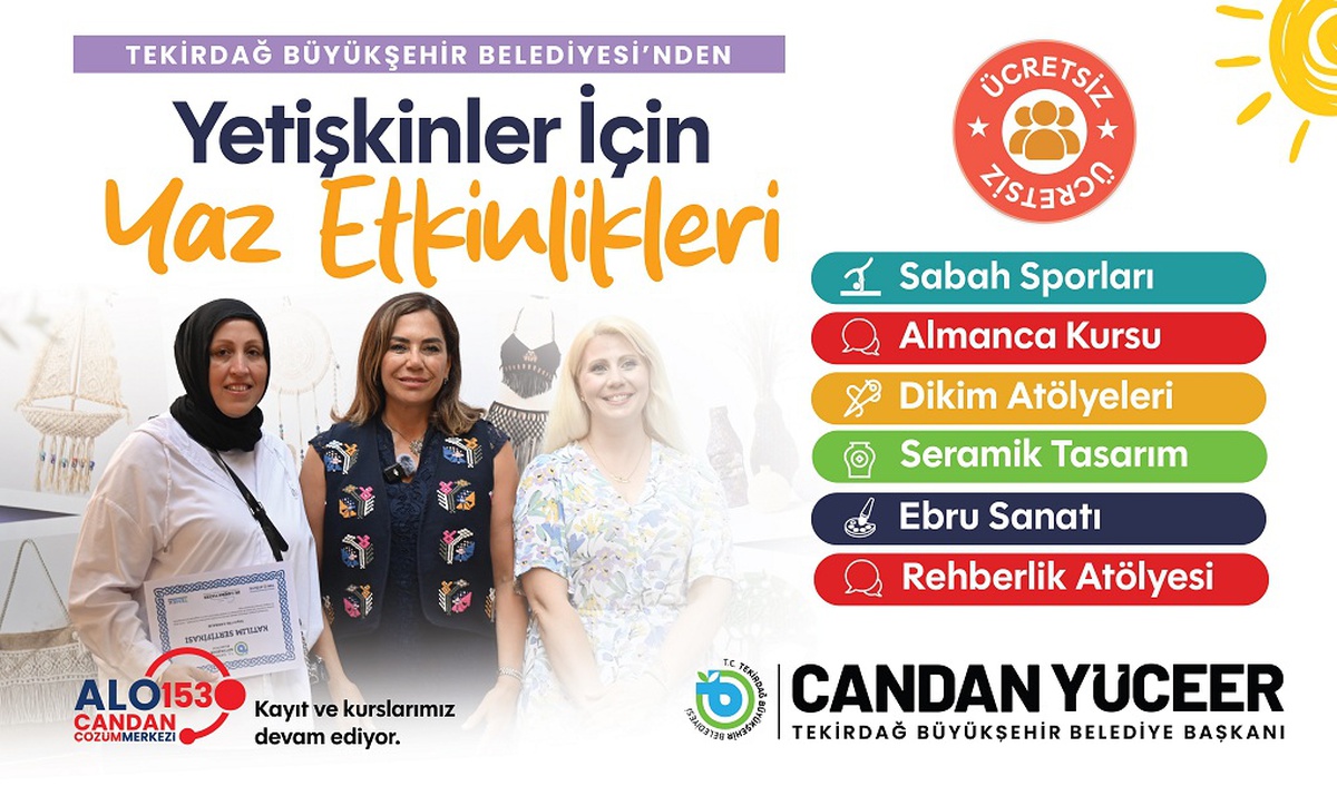 Tekirdağ\'da yaz, spor ve sanatla dolu geçecek