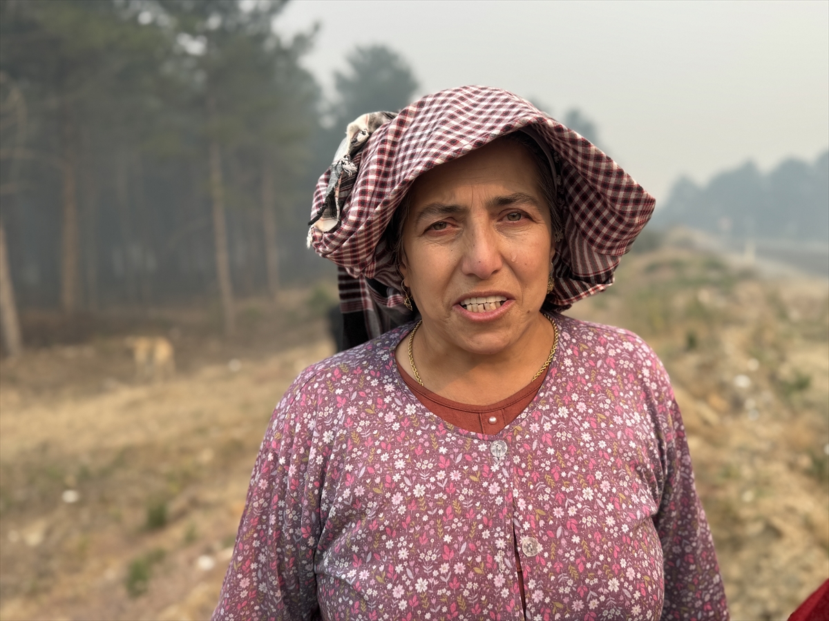 Baba ve Oğul, Orman Yangınında Destek Sağlıyor