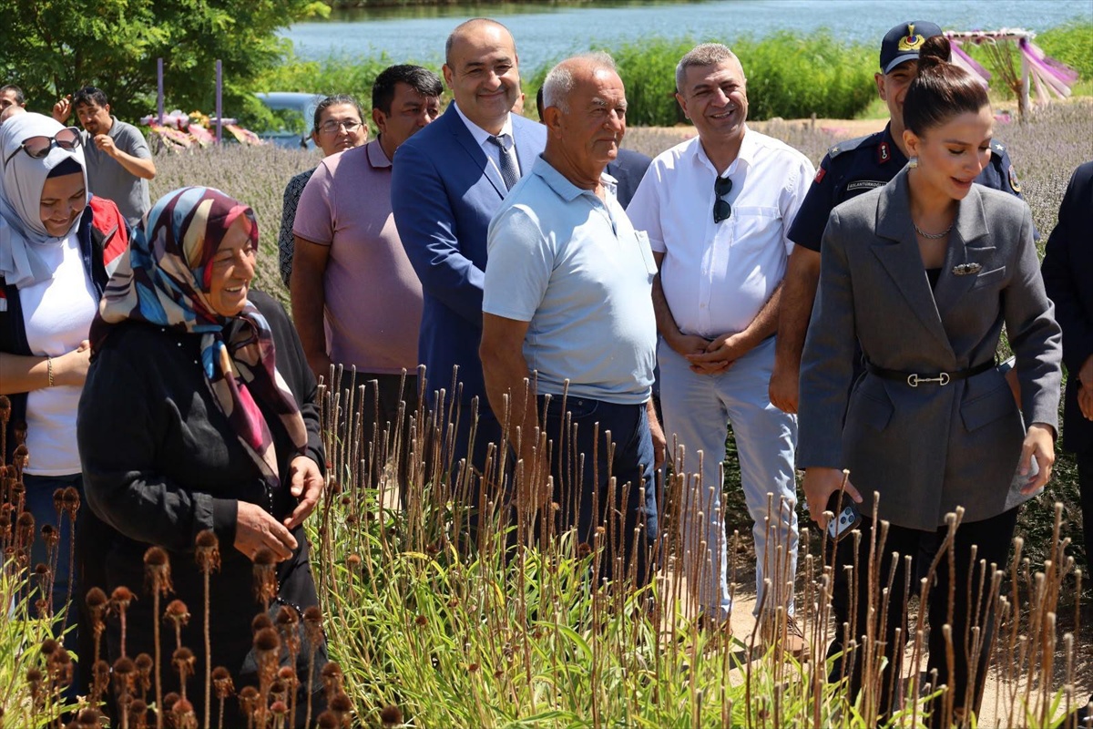 Kaymakam Yazıcıoğlu\'ndan Lavanta ve Çilek Tarlası Ziyareti