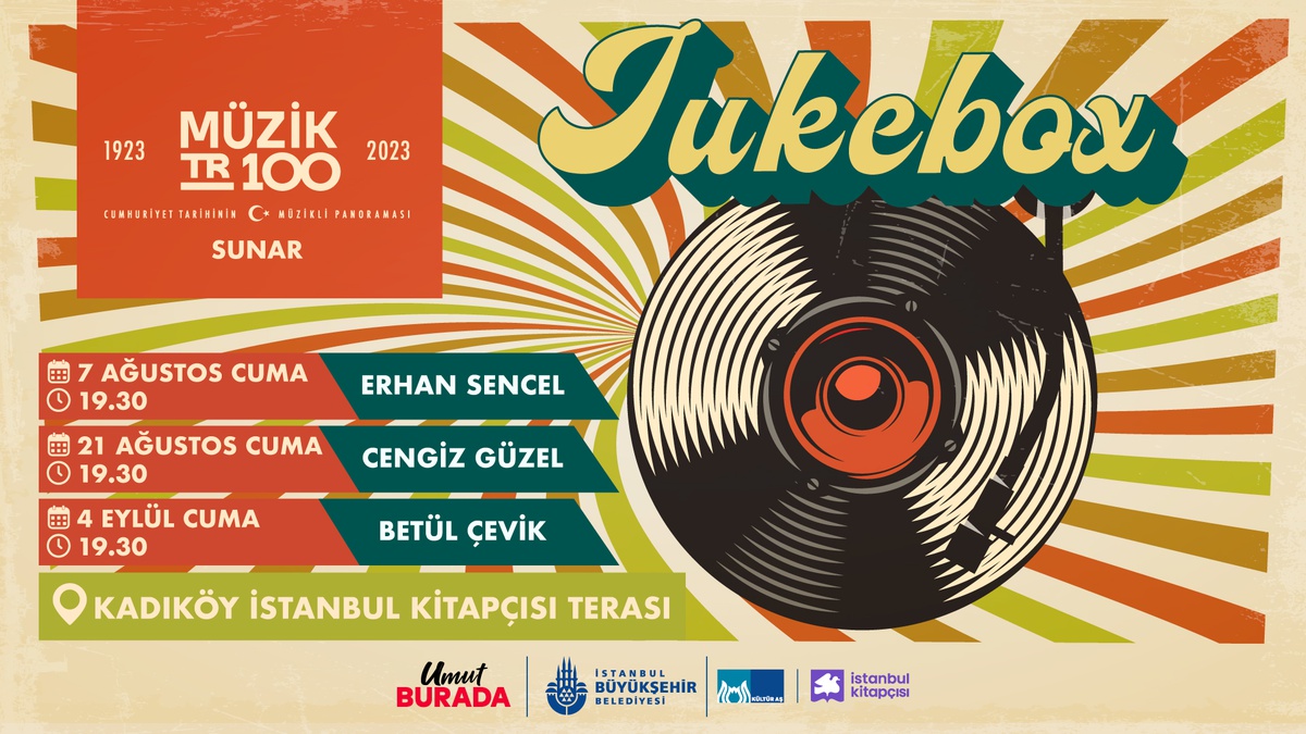 Müzik TR100 Jukebox etkinlikleri, İstanbul Kitapçısı Kadıköy Şubesi\'nde devam ediyor