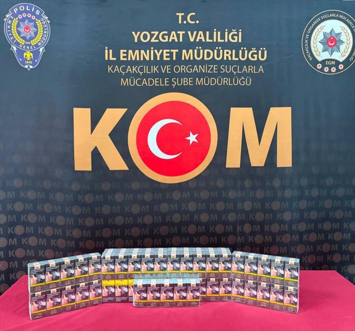 Yozgat\'ta 130 Paket Kaçak Sigara Ele Geçirildi