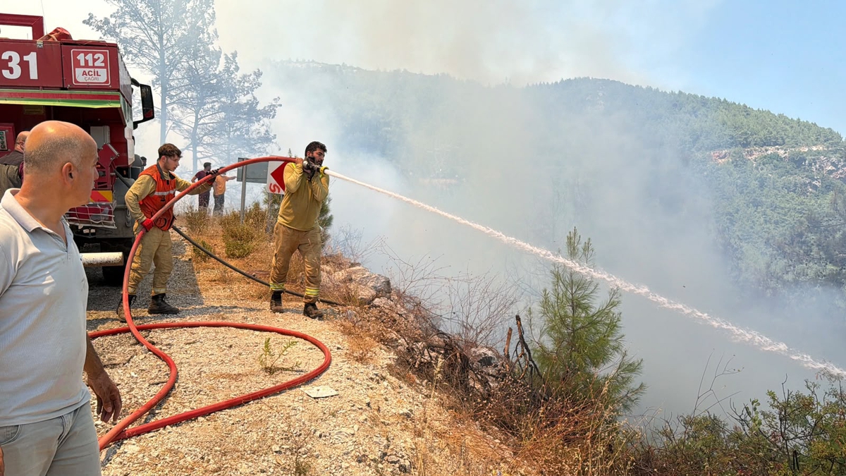 Alanya\'da Orman Yangını: 5 Dönüm Zarar Gördü