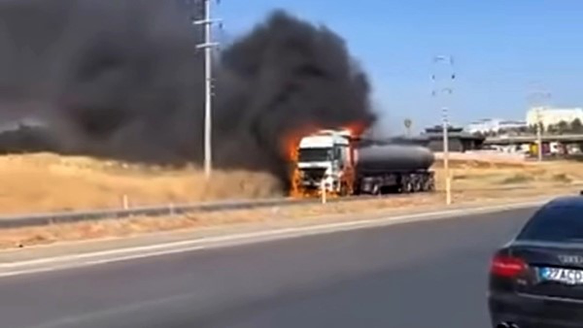 Gaziantep\'te Tanker Yangını