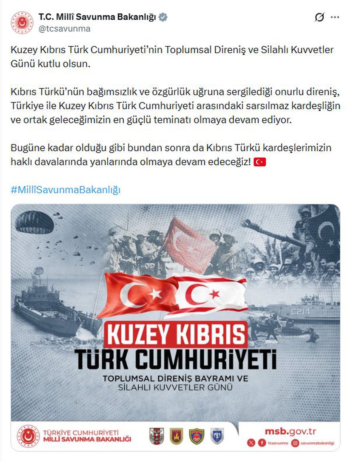 Kuzey Kıbrıs Günü Kutlandı