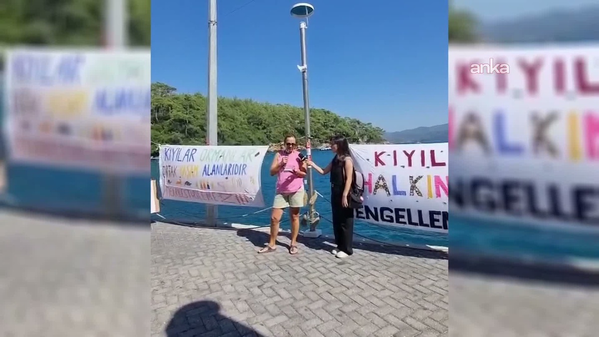 Akyaka\'da Kıyı İşgali Protesto Edildi