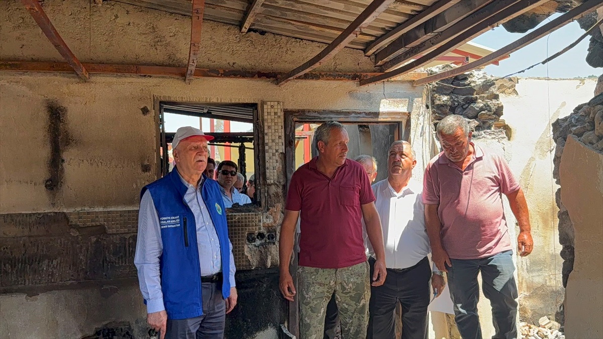 TZOB Başkanı Bayraktar Yangın Bölgesinde İnceleme Yaptı