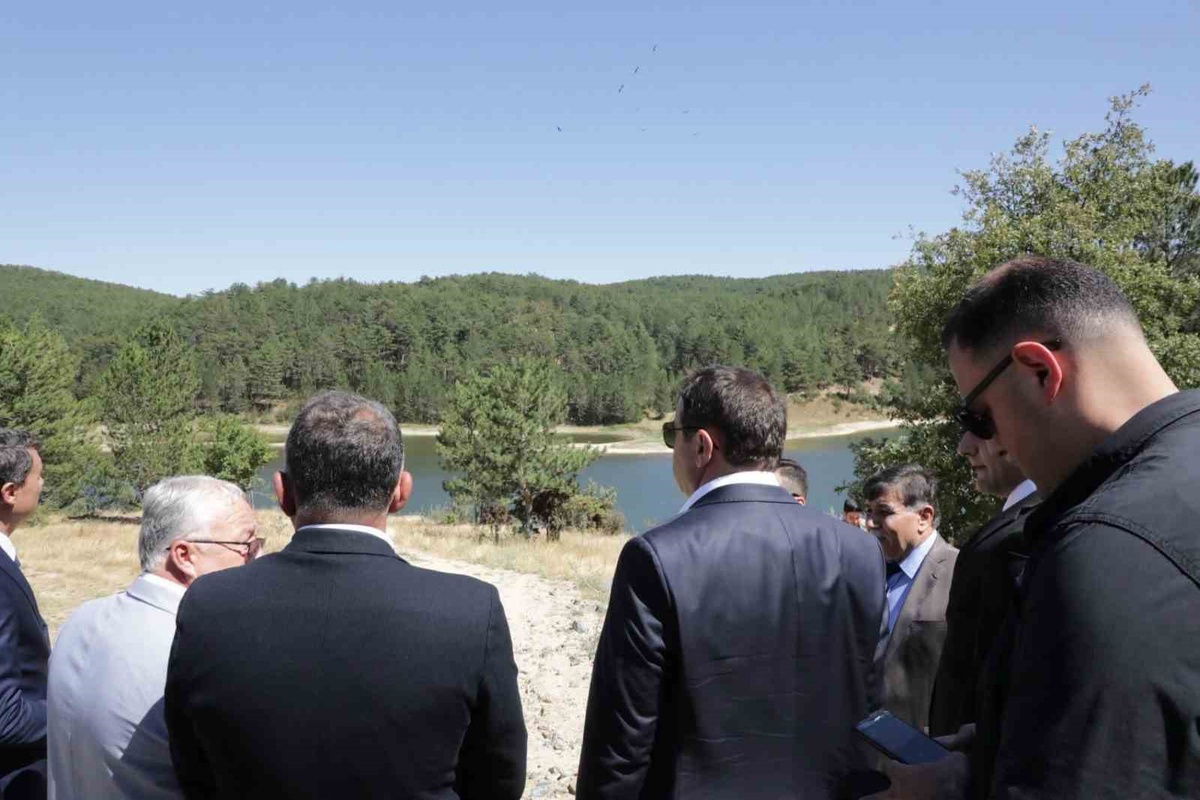 Vali Işın, Emet\'te Gölet İncelemesi Yaptı