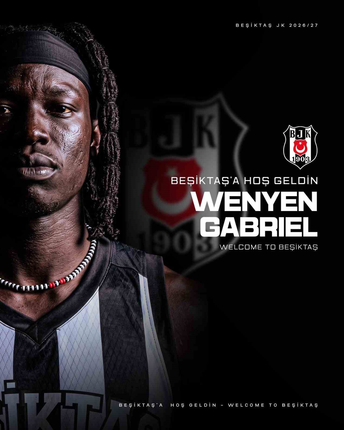 Beşiktaş Wenyen Gabriel'i Transfer Etti