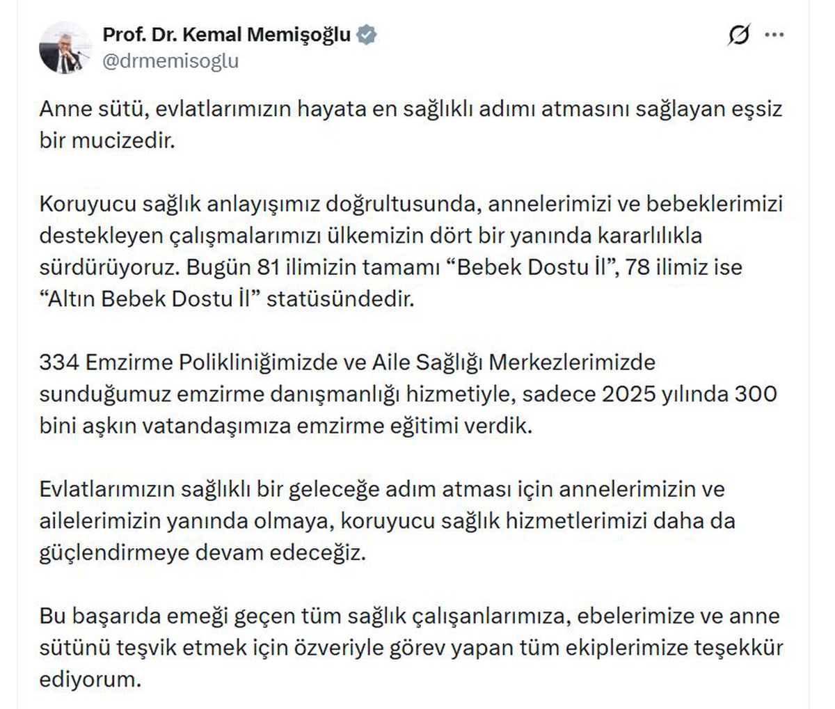 Türkiye\'de Emzirme Danışmanlığı Başarıyla Yürütülüyor
