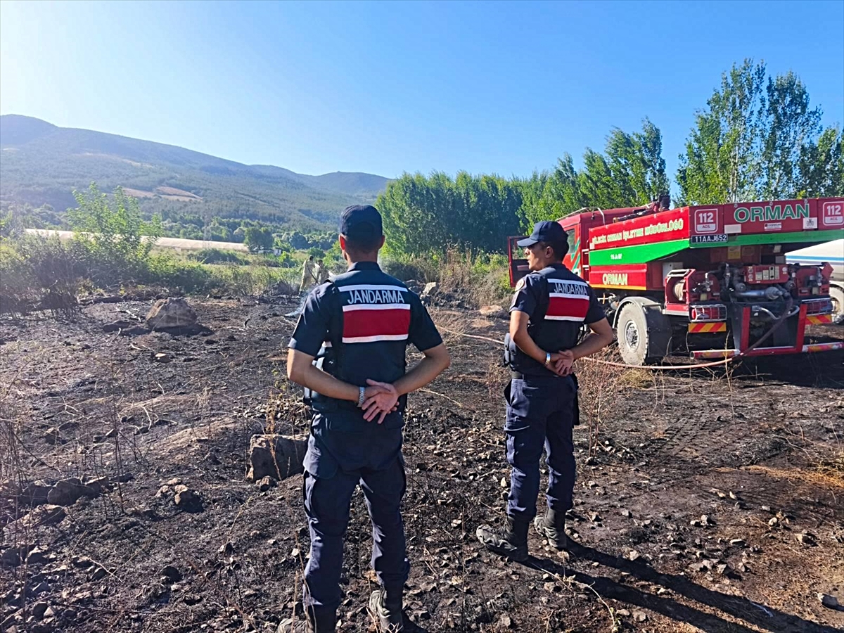 Bilecik\'te örtü yangını söndürüldü