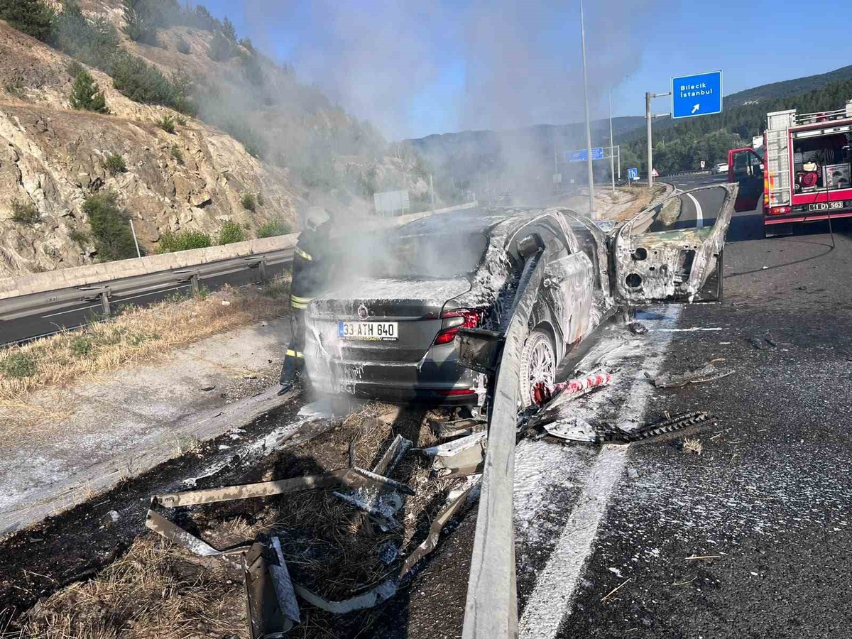Bilecik\'te Trafik Kazası: 3 Astsubay Yaralı