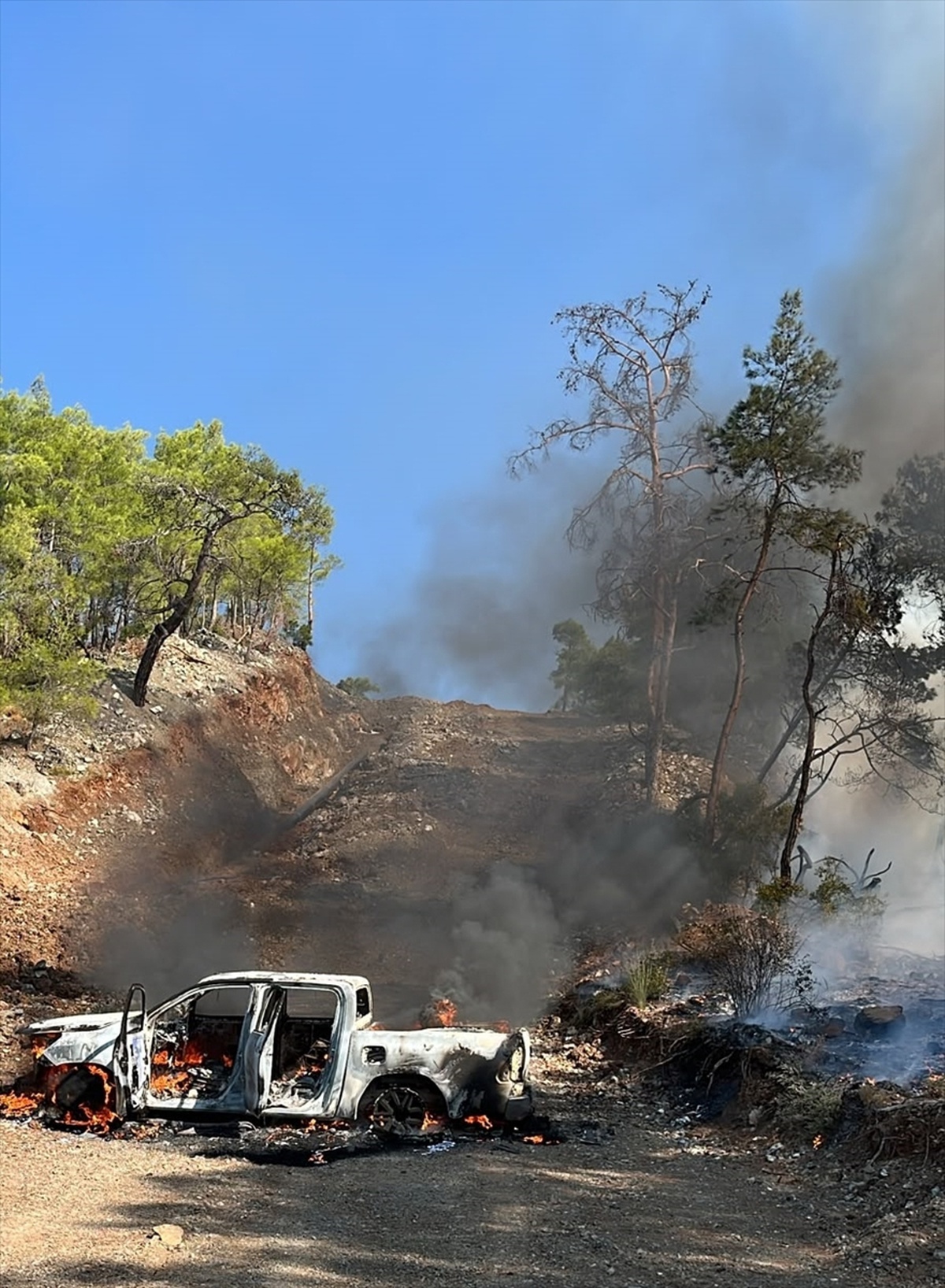 Fethiye\'de Yangın Kısa Sürede Söndürüldü
