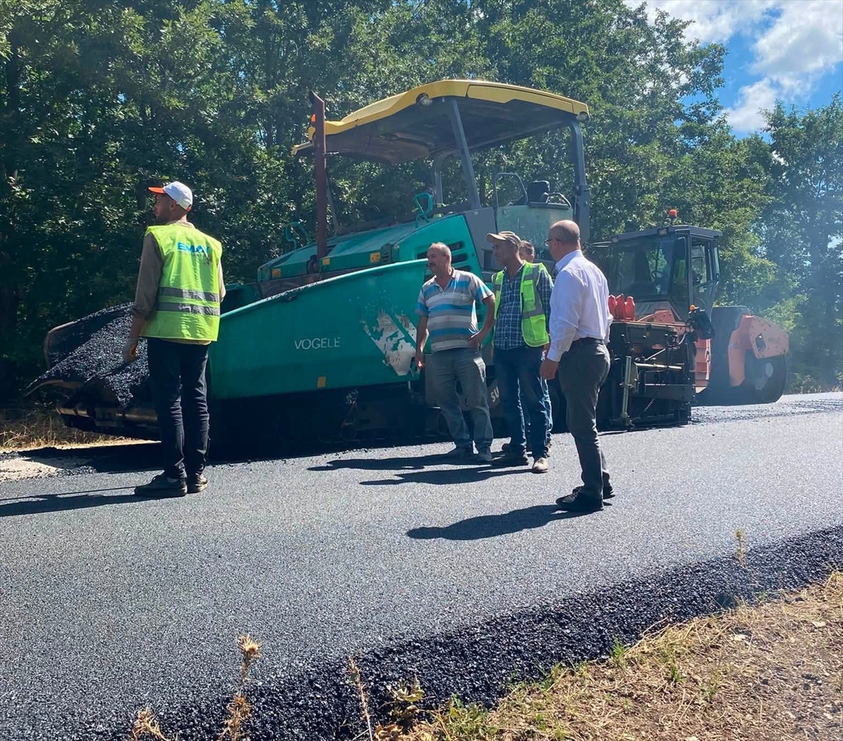 Kırklareli\'nde Yol Yapım Çalışmaları