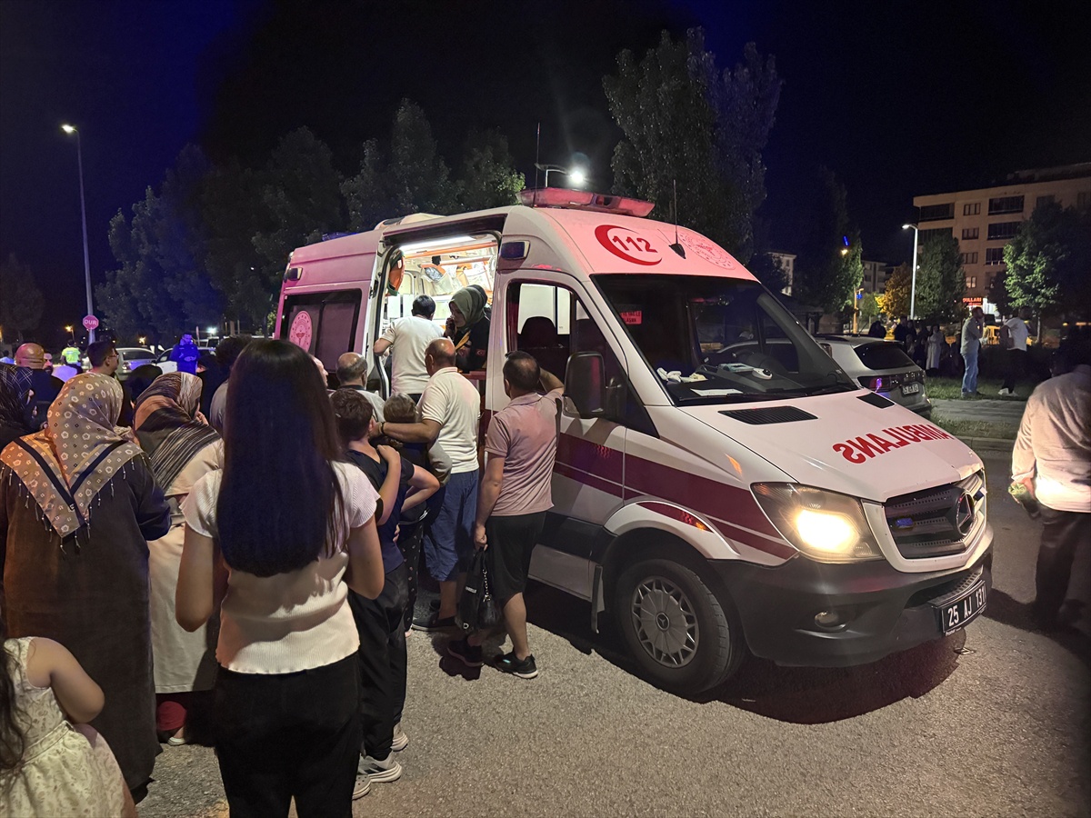 Erzurum\'da Bodrum Katında Yangın