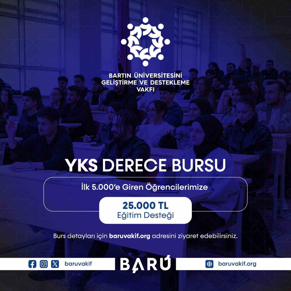 BARÜ\'den Başarılı Öğrencilere 25.000 TL Burs