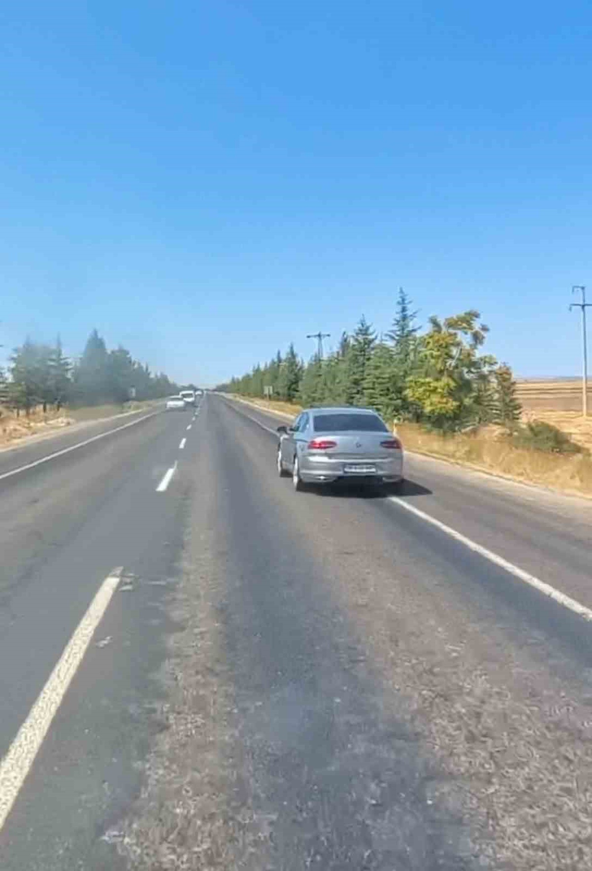 Eskişehir\'de Motosiklete Tehlikeli Geçiş