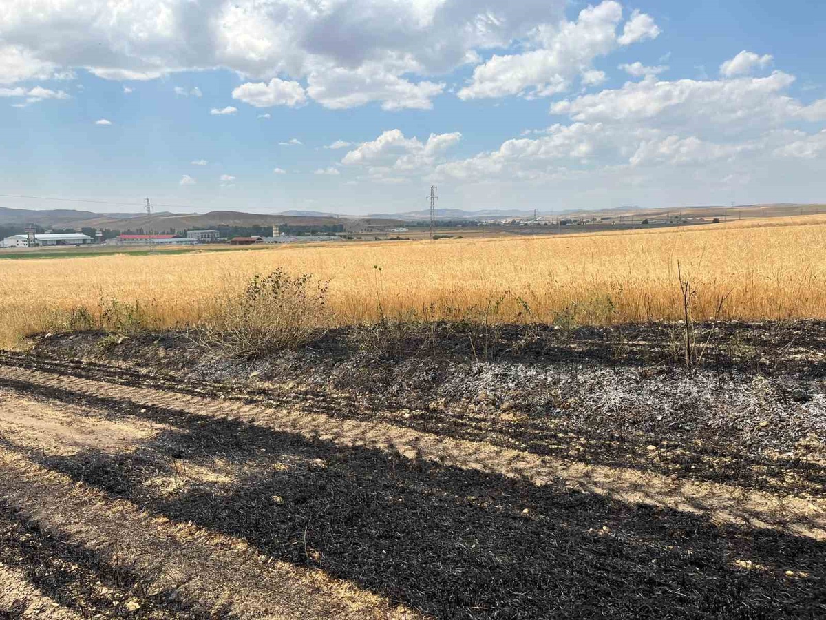 Yozgat’ta yaklaşık 10 dönüm ekili arazi yandı