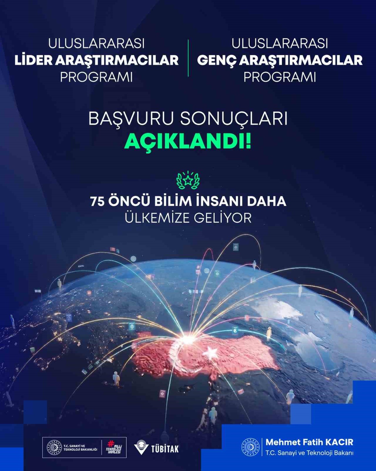 TÜBİTAK\'tan 75 Araştırmacıya Destek