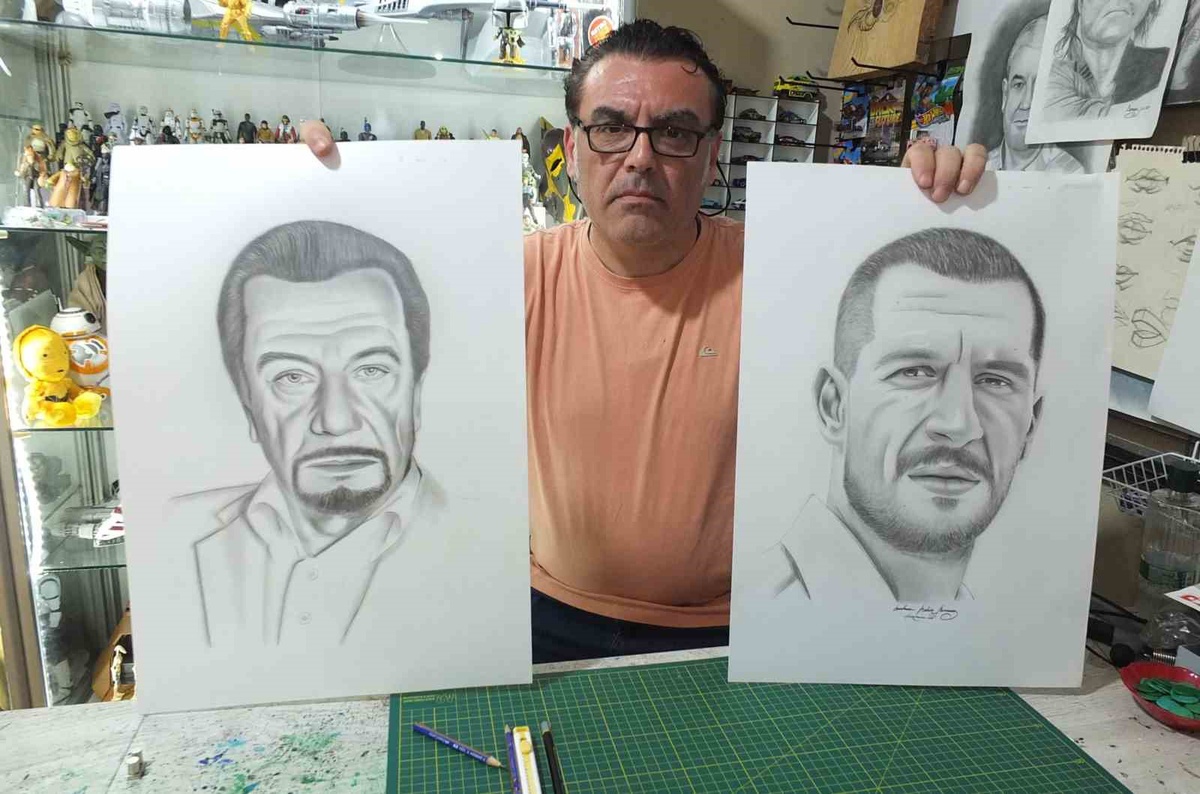 Şoför, Karakalemle Sanat Yaratıyor