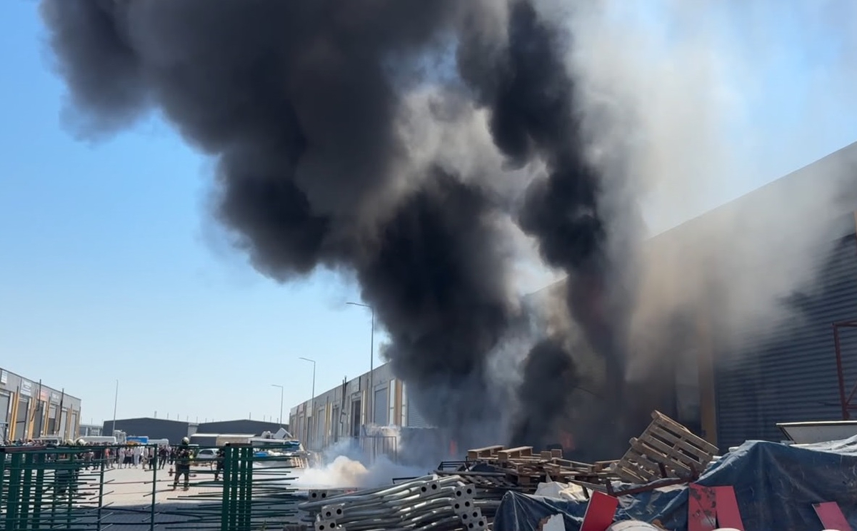 Kayseri\'de sünger atölyesinde yangın