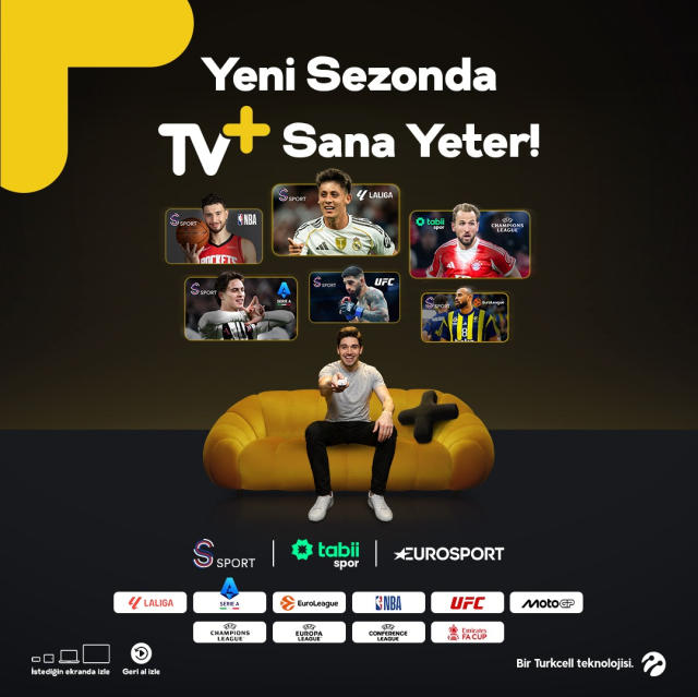 La Liga, Serie A, NBA, EuroLeague, Şampiyonlar Ligi ve çok daha fazlası TV+’ta Sporda yeni sezon TV+’tan izlenecek