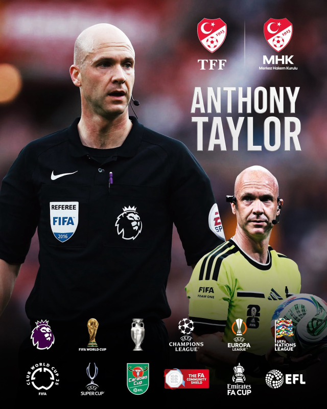 MHK'den sürpriz hamle! Anthony Taylor resmen göreve başladı