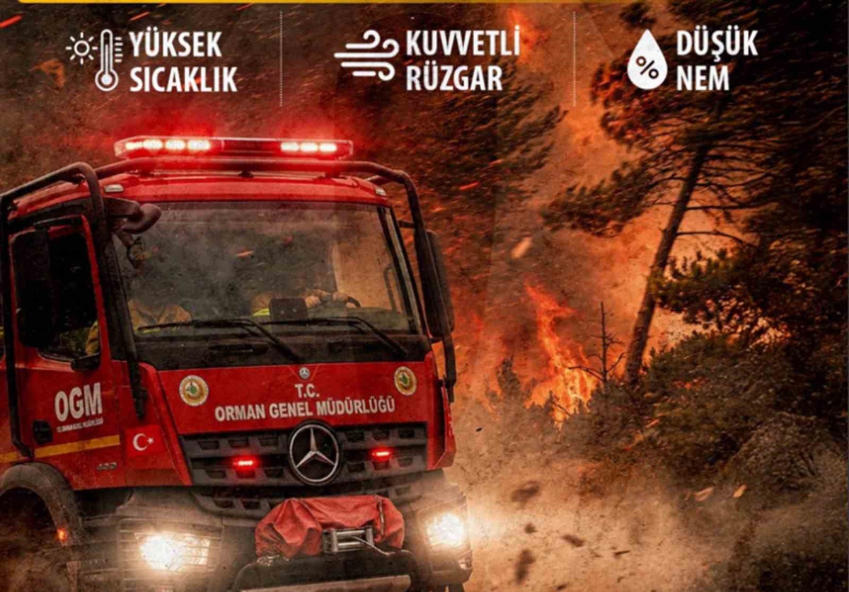 Muğla\'da Orman Yangını Riski Artıyor